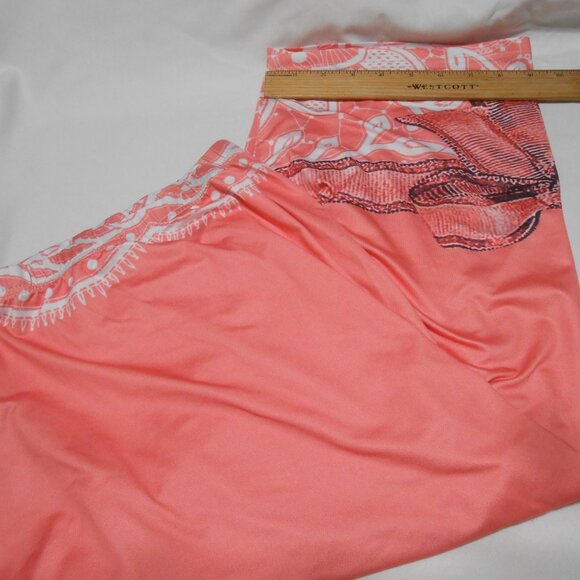 WOMEN'S SIZE 4X ROSE GAL CAPRI LOUNGE SLEEP PANTS PINK POLYESTER 👩 - Picture 2 of 9